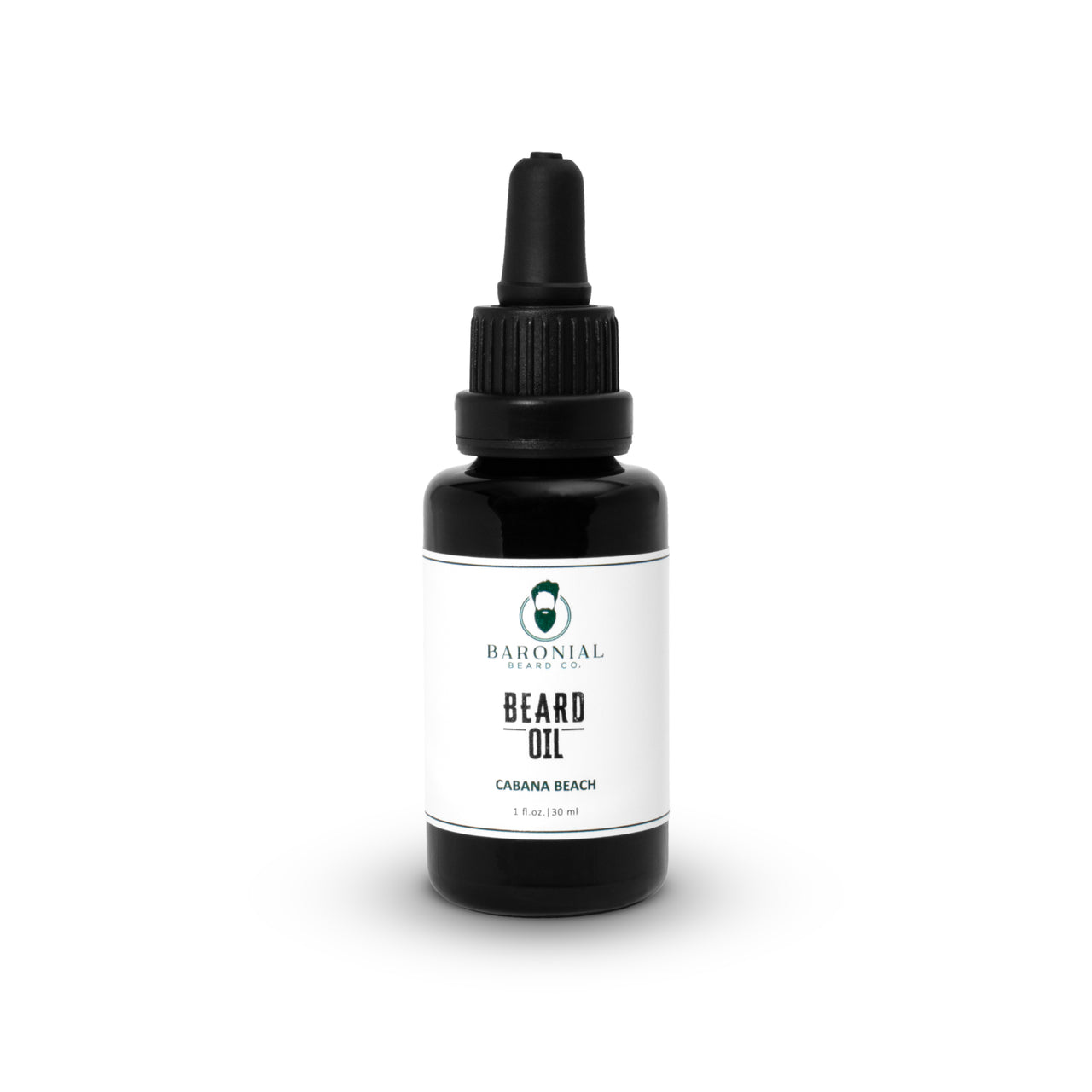 1 ounce bottle of beard oil for sensitive skin.